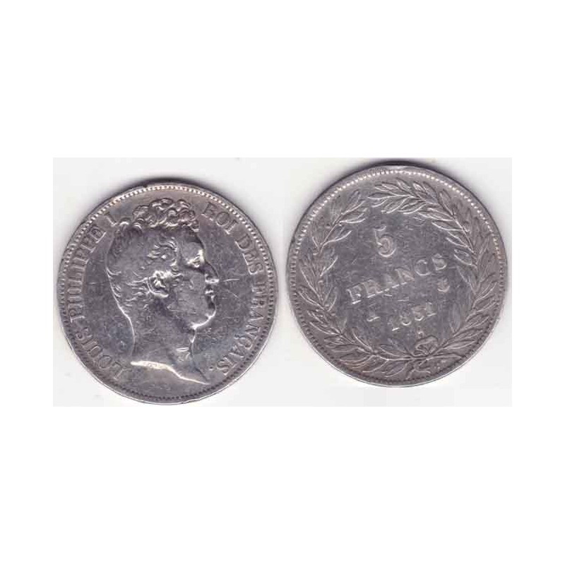 5 francs Louis Philippe 1832 A Argent ( 002 )