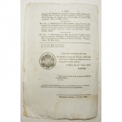 Bulletin des lois - Pont de Cubzac- 1838 - Louis Philippe ( 066 )