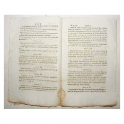 Bulletin des lois - conseils generaux - 1822 - Louis XVIII ( 043 )
