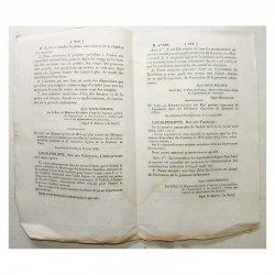 Bulletin des lois - Prix du froment - 1838 - Louis Philippe ( 068 )