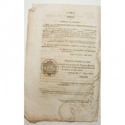 Bulletin des lois - prix du froment - 1839 - Louis Philippes ( 120 )